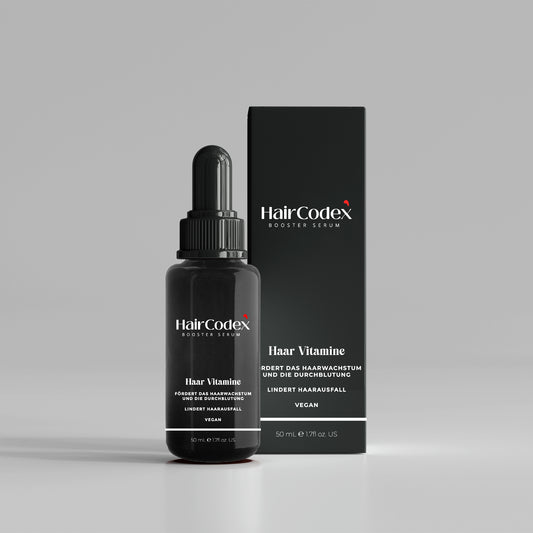 Haircodex ist das Haar Serum, welches behilft, dass dein Haarausfall gestoppt wird und neue Haare enstehen, da die Haarproduktion gefördert wird.